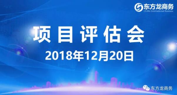 【項目評估會】東方龍商務舉行12月中旬項目評估會，37個優(yōu)質項目經評估可對接政府園區(qū)