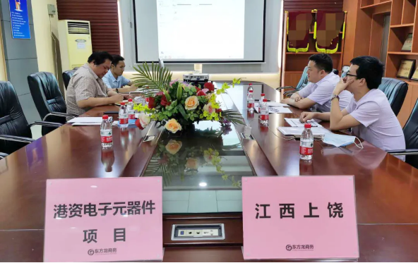 陪同政府園區(qū)赴港資電子元器件投資選址項(xiàng)目方對接考察，為項(xiàng)目合作提供全方位服務(wù)